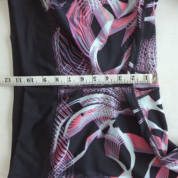 Nike Dri-Fit Workout Capri Pants LARGE Black Multi - Picture 14 of 16